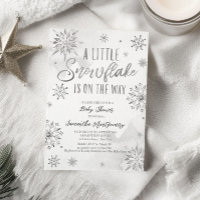 A little snowflake is on the way baby shower