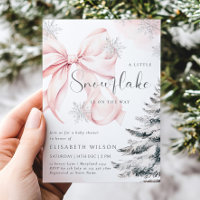 A Little Snowflake is on the Way Girl Baby Shower