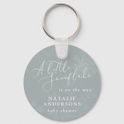 A little snowflake winter baby shower party 