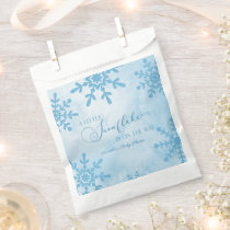 A Little Snowflake Winter Wonderland Baby Shower Favor Bag