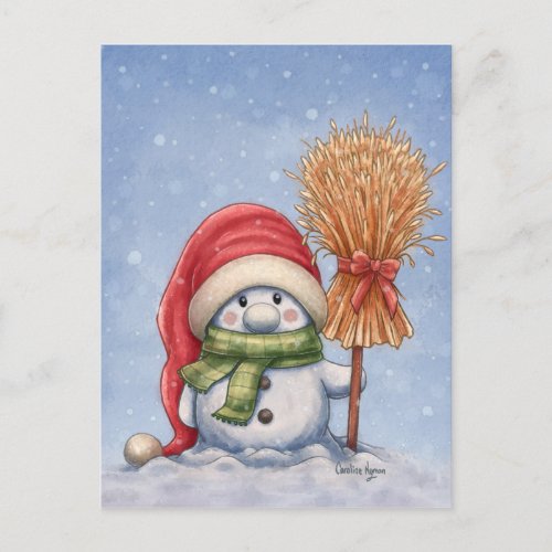 A Little Snowman Postcard
