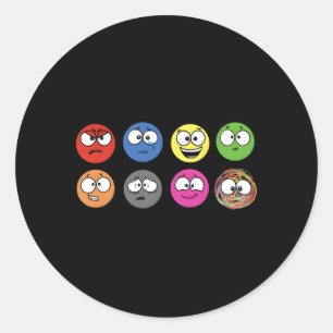 A Little Spot Emotions Classic Round Sticker