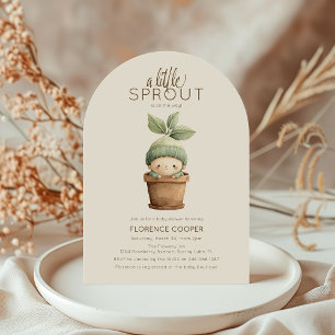 A Little Sprout Baby Shower Invitation