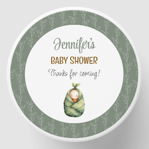 A Little Sprout Baby Shower  Mini Candle Favors