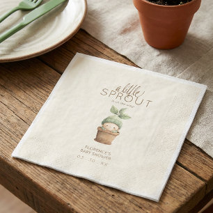 A Little Sprout Baby Shower Napkins