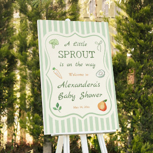 A Little Sprout Baby Shower Welcome  Foam Board