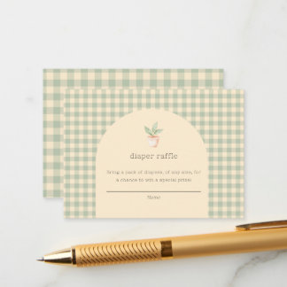 A Little Sprout is on the Way Baby Shower Enclosure Card