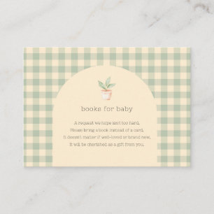 A Little Sprout is on the Way Baby Shower Enclosure Card