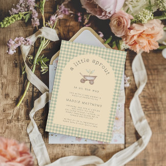 A Little Sprout is on the Way Baby Shower  Invitation