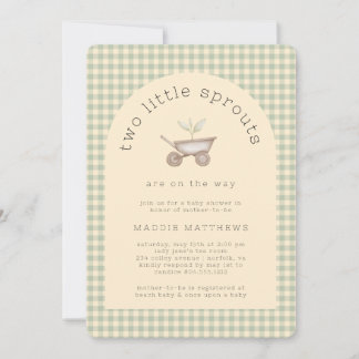 A Little Sprout is on the Way Baby Shower Invitation