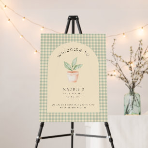A Little Sprout is on the Way Baby Shower Welcome  Foam Board