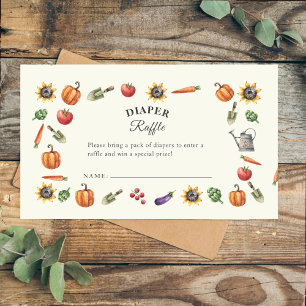 A Little Sprout Is On the Way   Diaper Raffle Enclosure Card