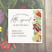 A Little Sprout Is On The Way Vege Baby Shower