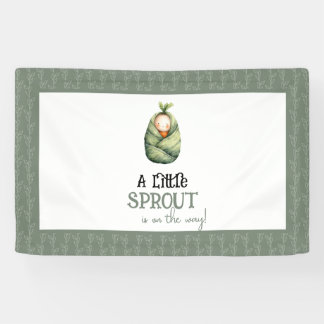 A Little Sprout on the Way Baby Shower Banner