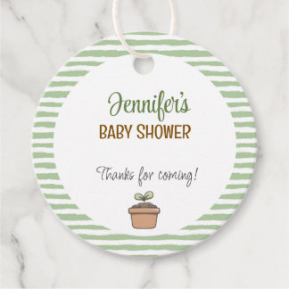 A Little Sprout on the Way Favor Tag