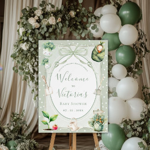 A Little Sprout Vegetable Baby Shower Foam Boards