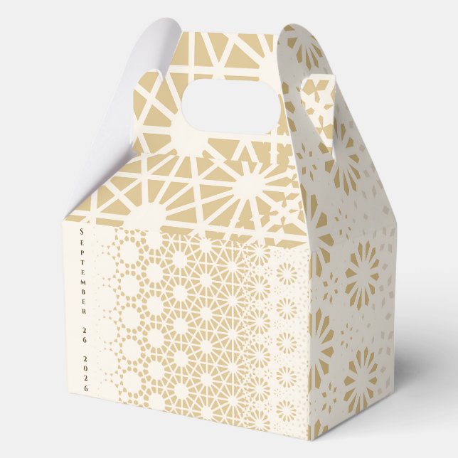 A Little Star Baby Shower Favor Box Elegant Gold (Front)