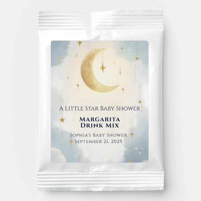 A Little Star Baby Shower Margarita Drink Mix (Front)