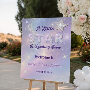 A Little Star Celestial Baby Shower Welcome Foam Board