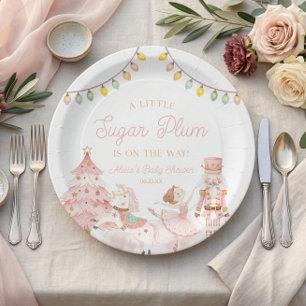 A Little Sugar Plum Nutcracker Baby Shower Paper Plates