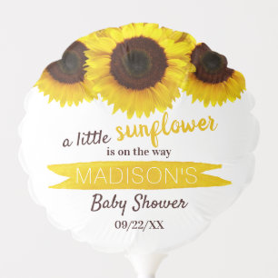 A Little Sunflower Is On The Way! Baby Shower Balloon