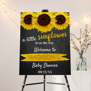 A Little Sunflower Is On The Way! Baby Shower Foam Board