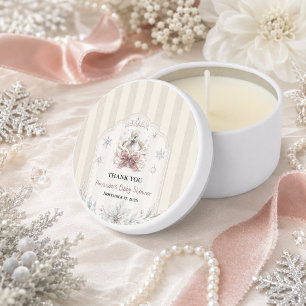 A Little Swan Winter Princess Baby Shower Mini Candle Favors