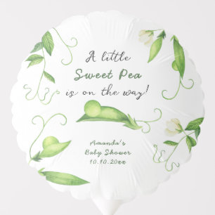 A Little Sweet Pea Is On The Way Baby Shower Balloon