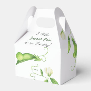 A Little Sweet Pea Is On The Way Baby Shower Favor Boxes