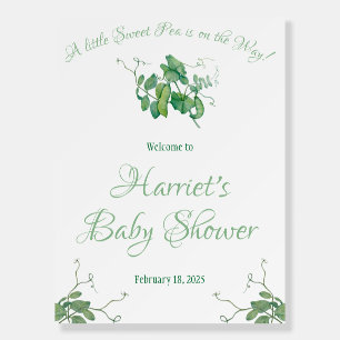 A Little Sweet Pea is on the Way! Baby Shower Foam Board