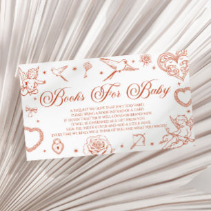 A Little Sweetheart Baby Shower Books For Baby Enclosure Card