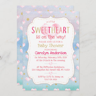 A Little Sweetheart Baby Shower Invitation