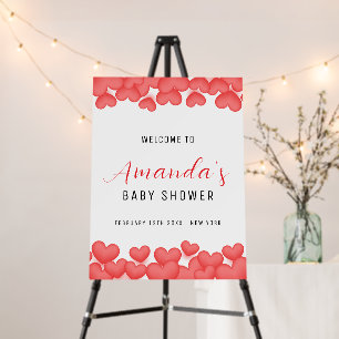 A Little Sweetheart Baby Shower Welcome Sign