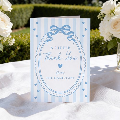A Little Sweetheart Blue Bow Baby Shower