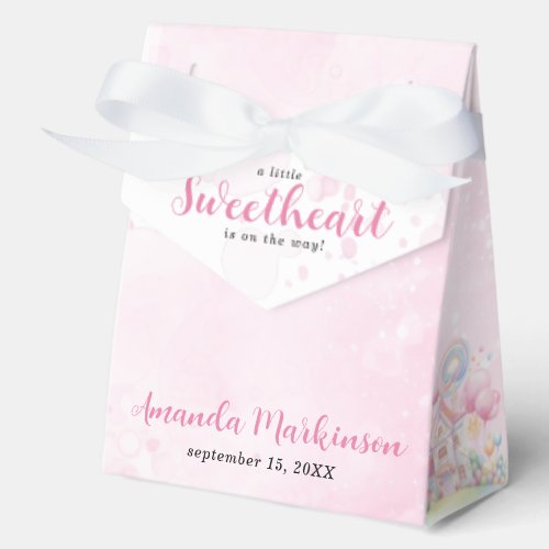 A Little Sweetheart Candy Baby Shower Favor Box