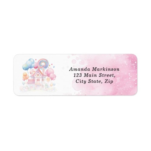 A Little Sweetheart Candy Baby Shower Label