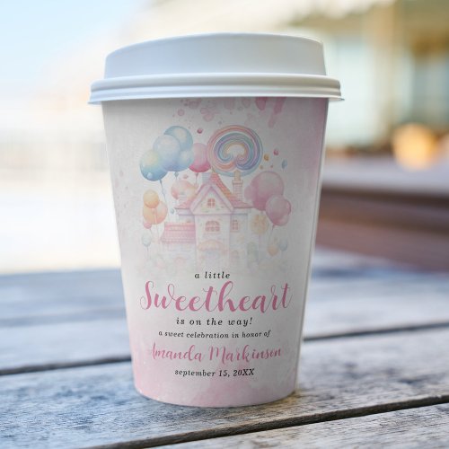 A Little Sweetheart Candy Baby Shower Paper cup