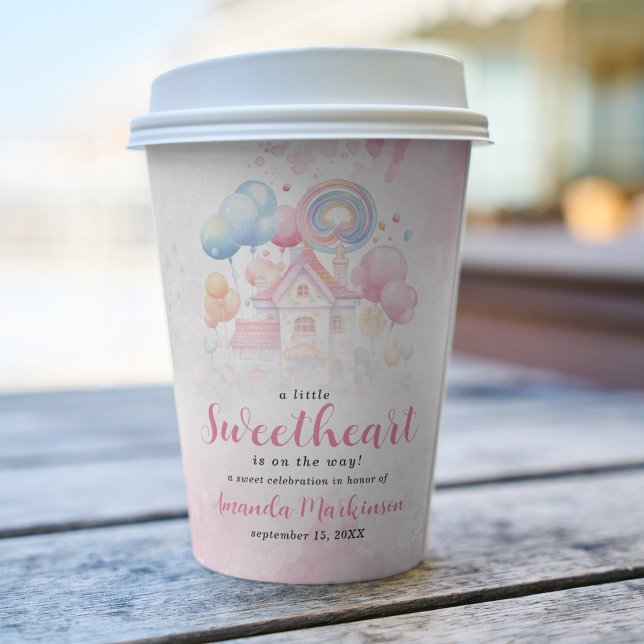 A Little Sweetheart Candy Baby Shower Paper cup (Creator Uploaded)