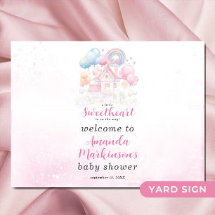 A Little Sweetheart Candy Baby Shower Welcome Sign