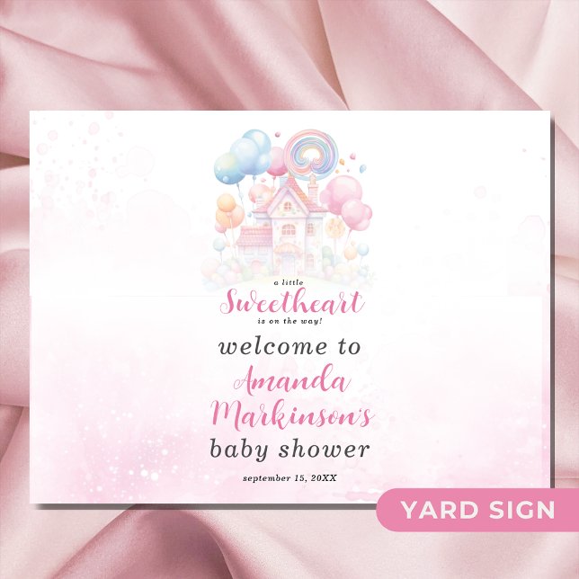 A Little Sweetheart Candy Baby Shower Welcome Sign (Creator Uploaded)