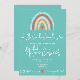 A Little Sweetheart is on the Way! Baby Shower In Invitation