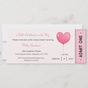 A Little Sweetheart is on the Way Invitation