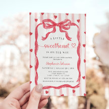 A Little Sweetheart Is On The Way Invitation