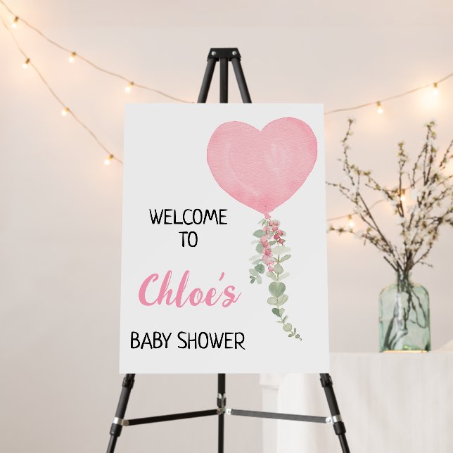  A little Sweetheart is on the Way Welcome Sign (In Situ (Stand))