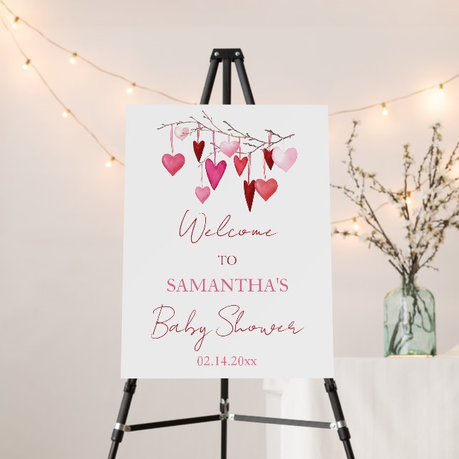 A little Sweetheart is on the Way Welcome Sign (In Situ (Stand))