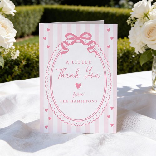 A Little Sweetheart Pink Bow Baby Shower