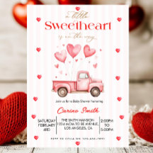A  Little Sweetheart truck Baby Shower 