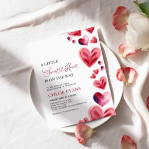 A Little Sweetheart Valentine Baby Shower Invitation