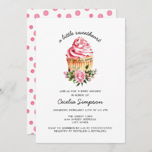 A Little Sweetheart Valentine Baby Shower Invitation