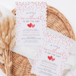 A Little Sweetheart Valentine Baby Shower Invite<br><div class="desc">This LOVELY baby shower invitation is perfect for any mom-to-be! This design features adorable watercolor heart confetti and a pretty delicate script font. Click the "click to customize further" link to edit this more! See the entire collection for more matching items!</div>
